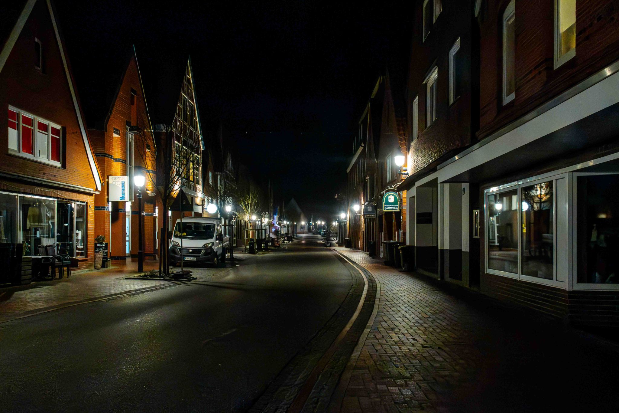 Otterndorf bei Nacht